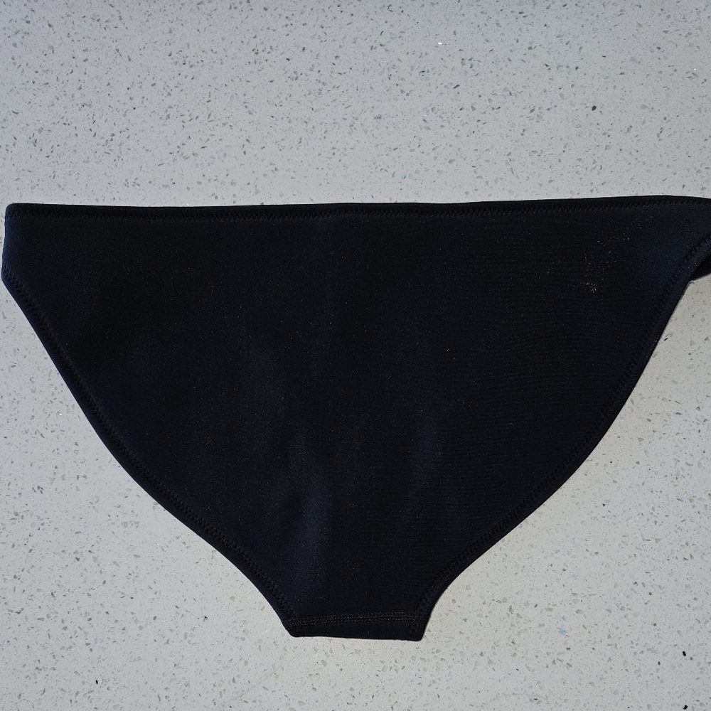 2 TRIANGLE CHLOE NEOPRENE  Bikini Swimsuit black & golden rose 100% AUTHENTIC